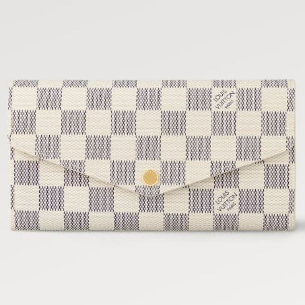 Louis Vutton Sarah Wallet Damier Azur Canvas